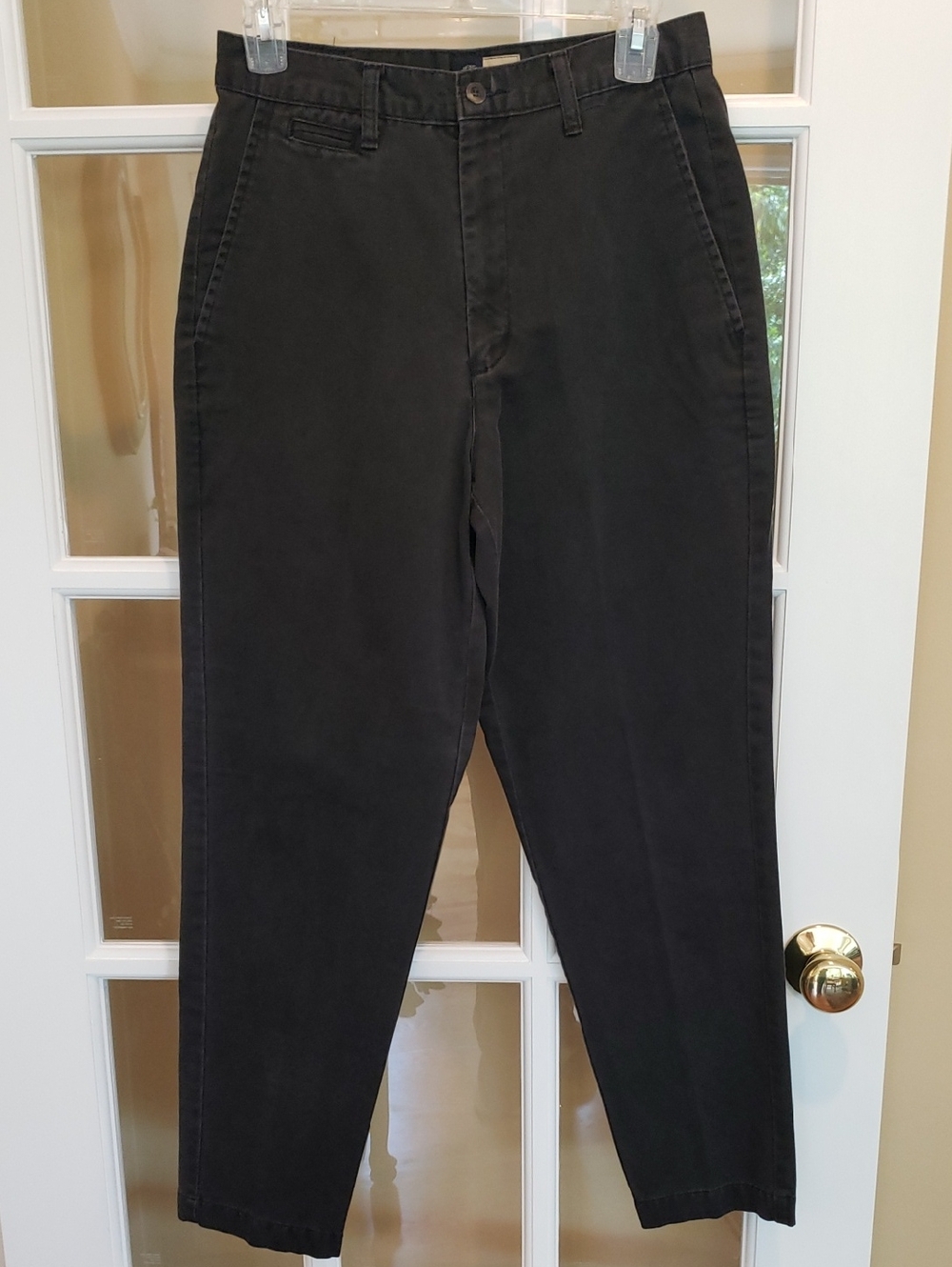 VTG Dockers Khakis Faded Black Flat Front Pants Size: 8P